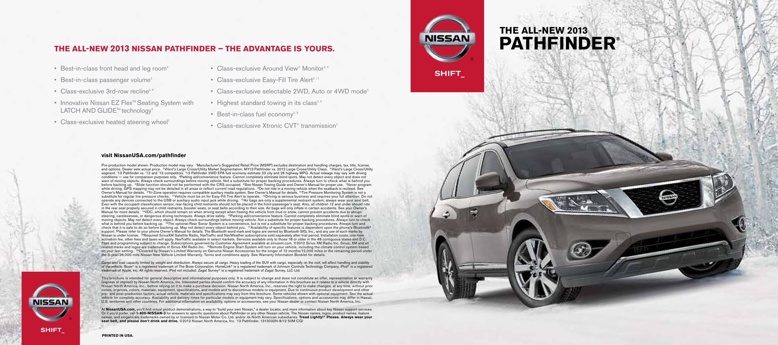 2013 Nissan Pathfinder Brochure